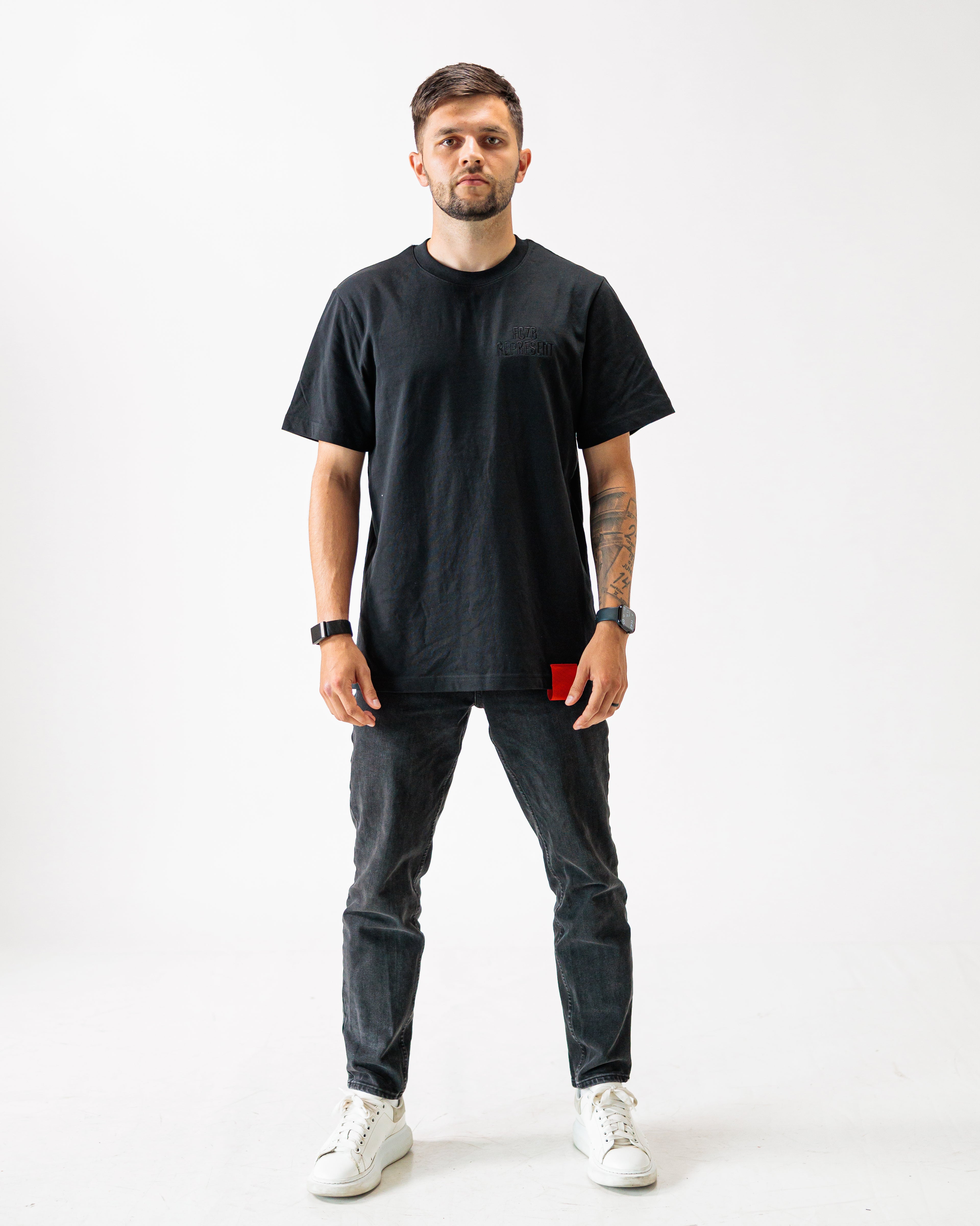 Triko FCZB Represent Monogram černé