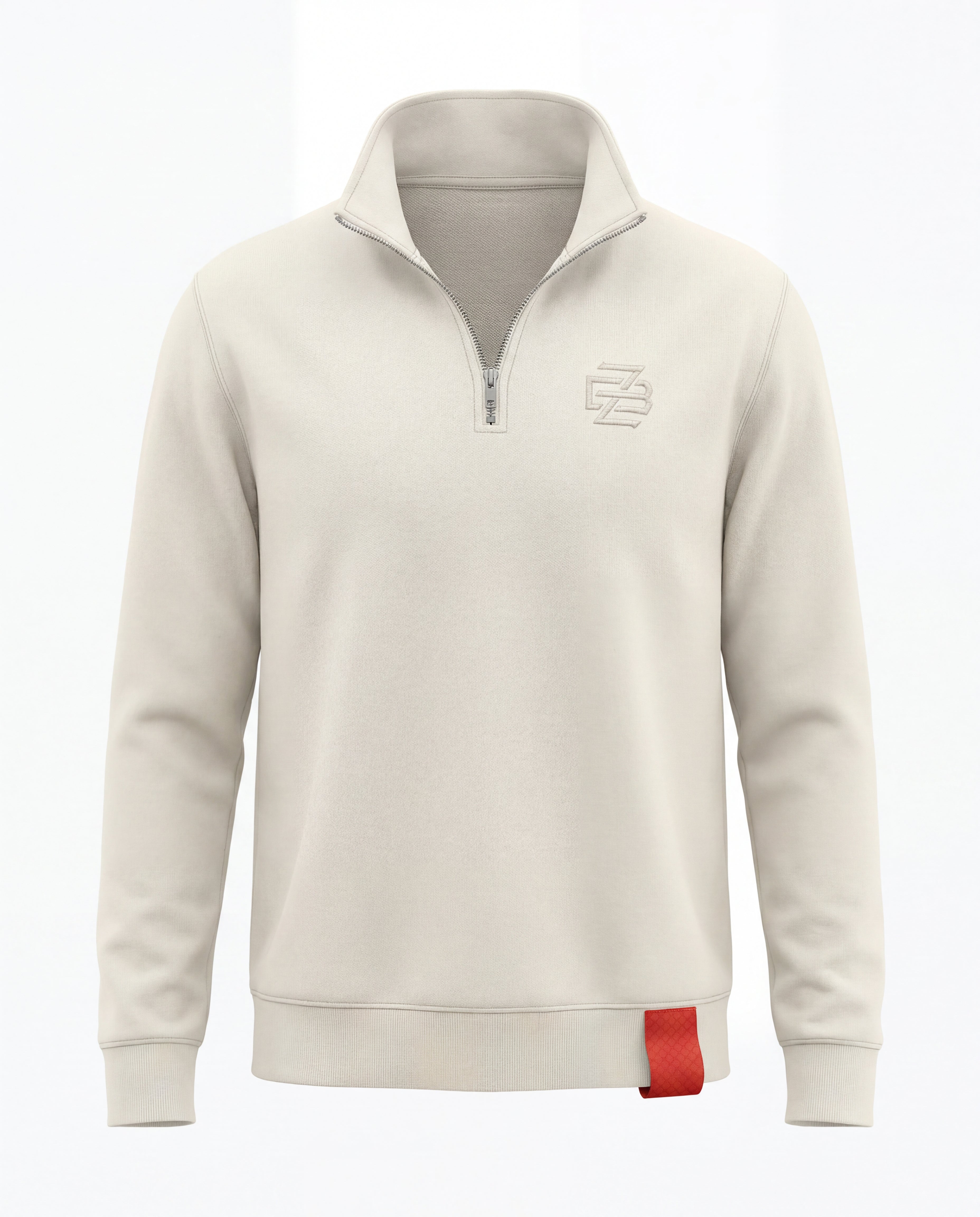 Mikina Half Zip FCZB Monogram ecru