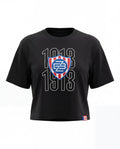 Dámské Triko Crop FCZB Logo 1913 černé