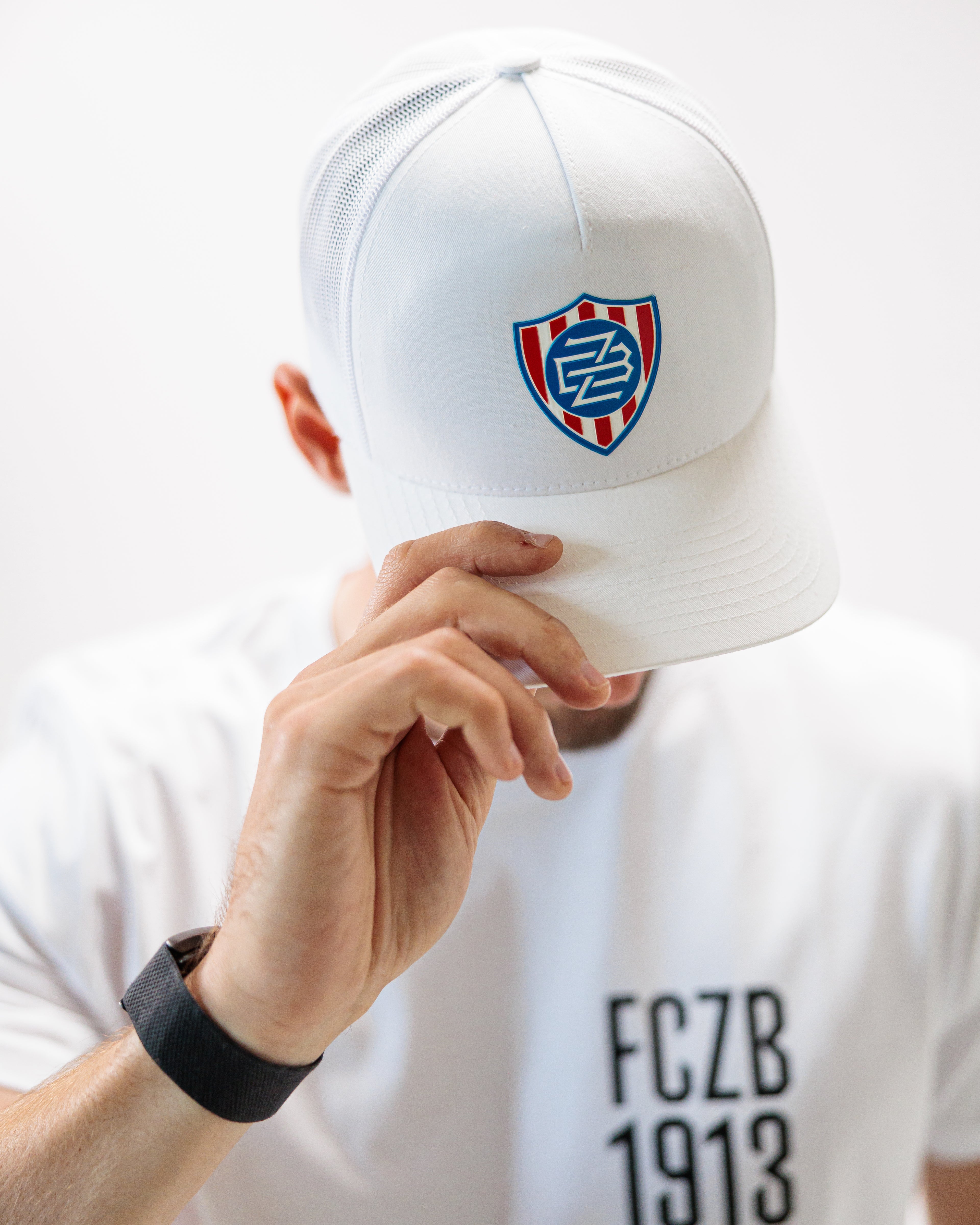 Kšiltovka Trucker FCZB Logo bílá