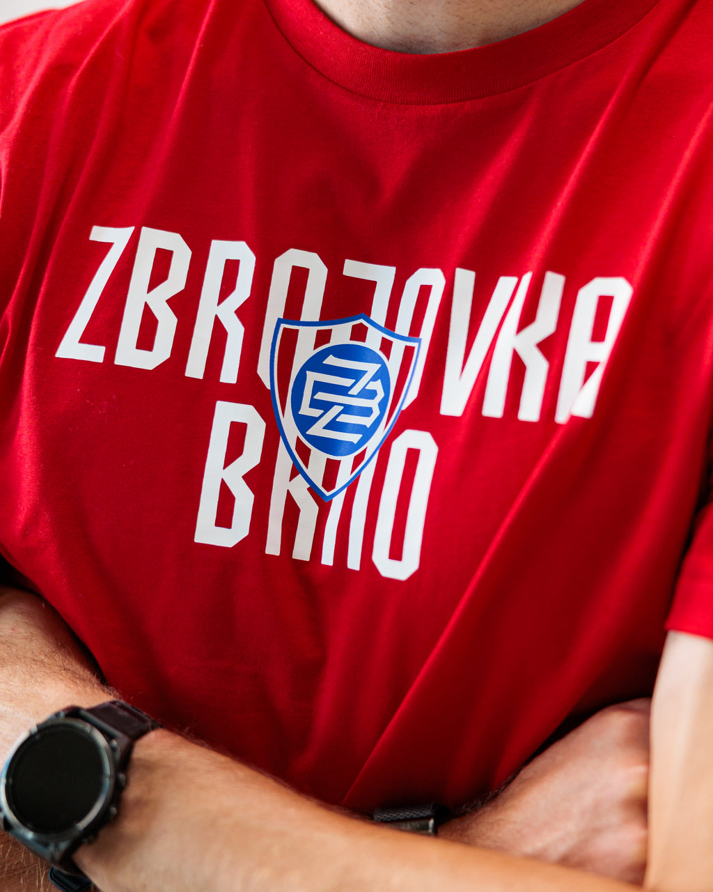 Triko FCZB Zbrojovka logo červené