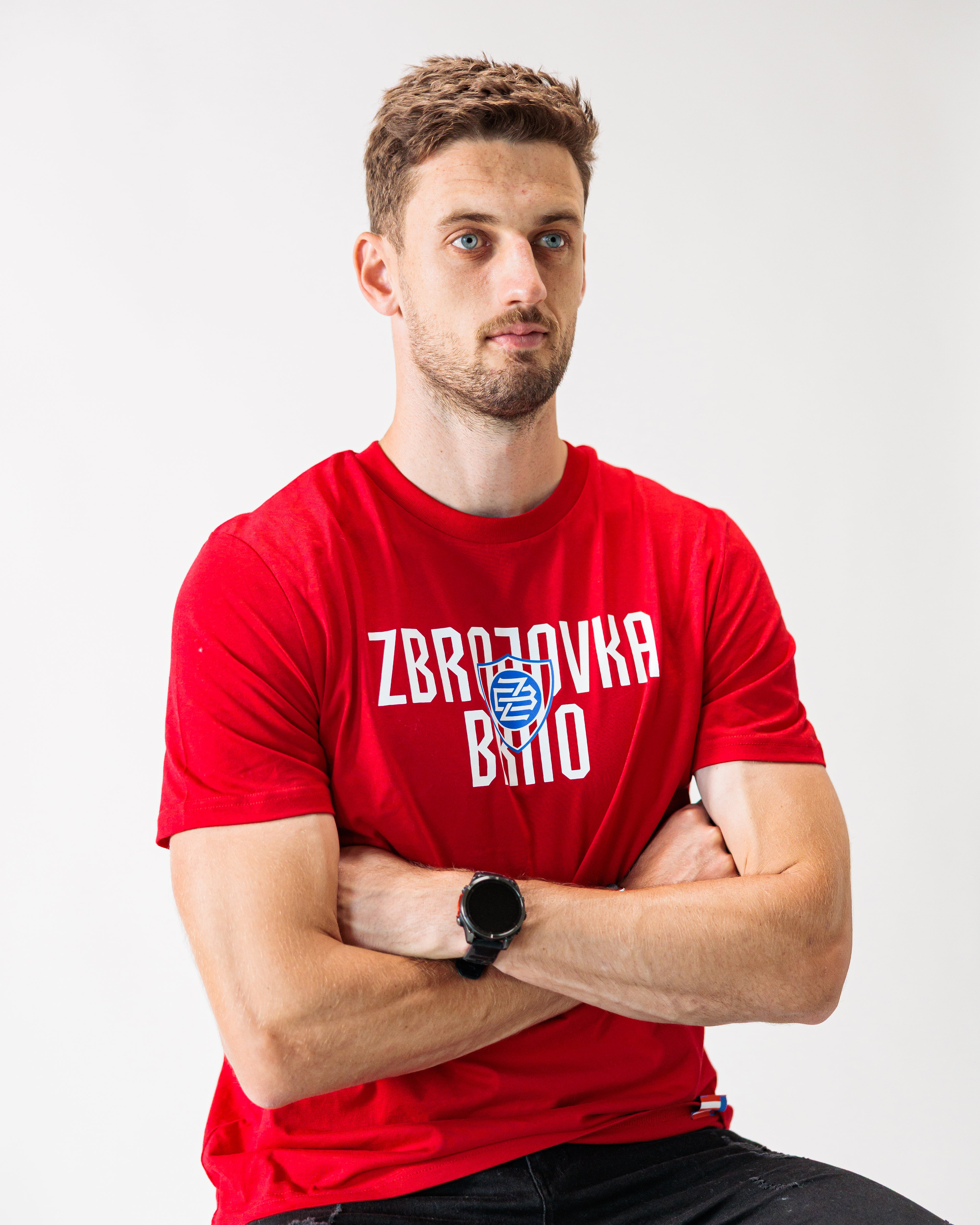 Triko FCZB Zbrojovka logo červené