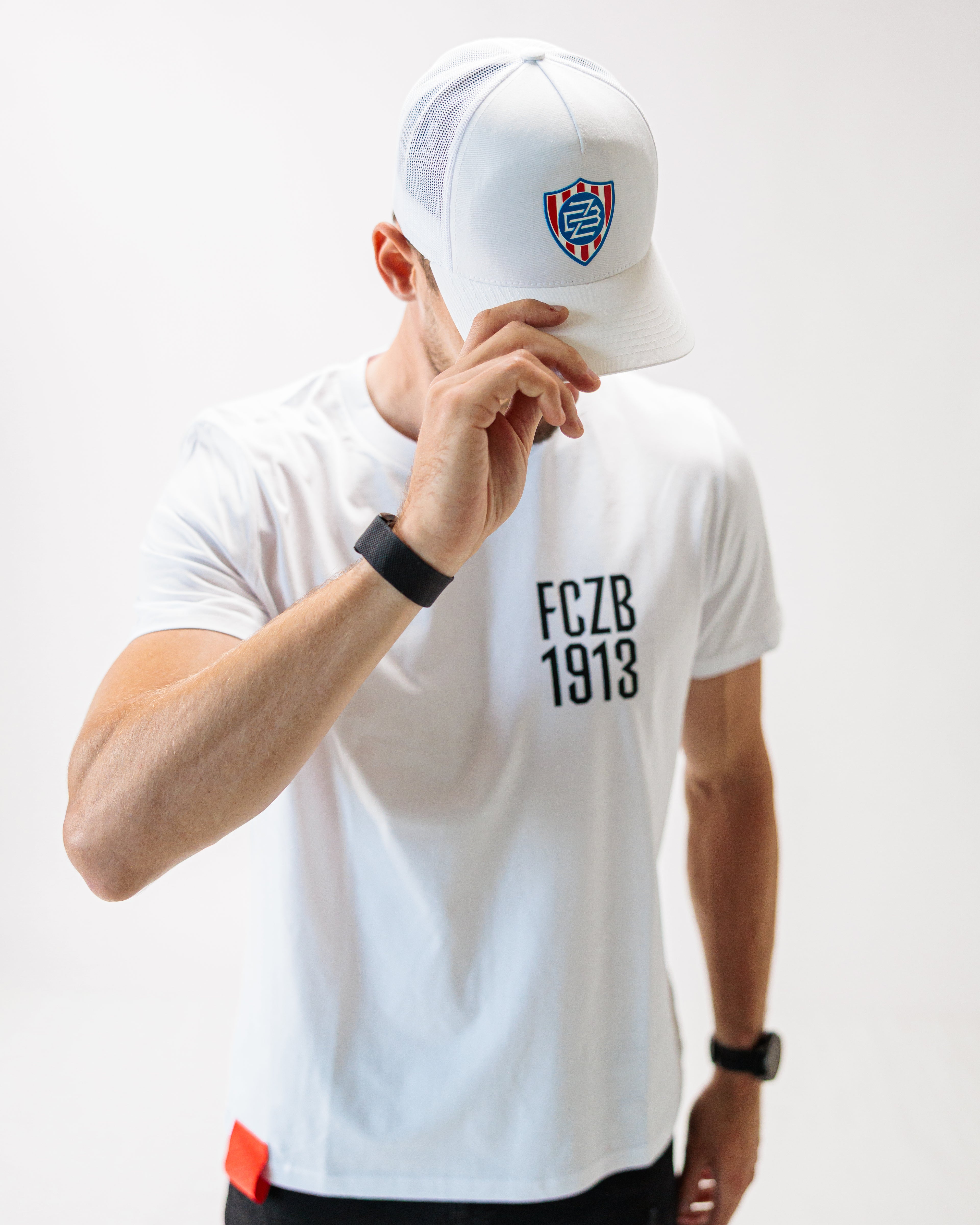 Kšiltovka Trucker FCZB Logo bílá