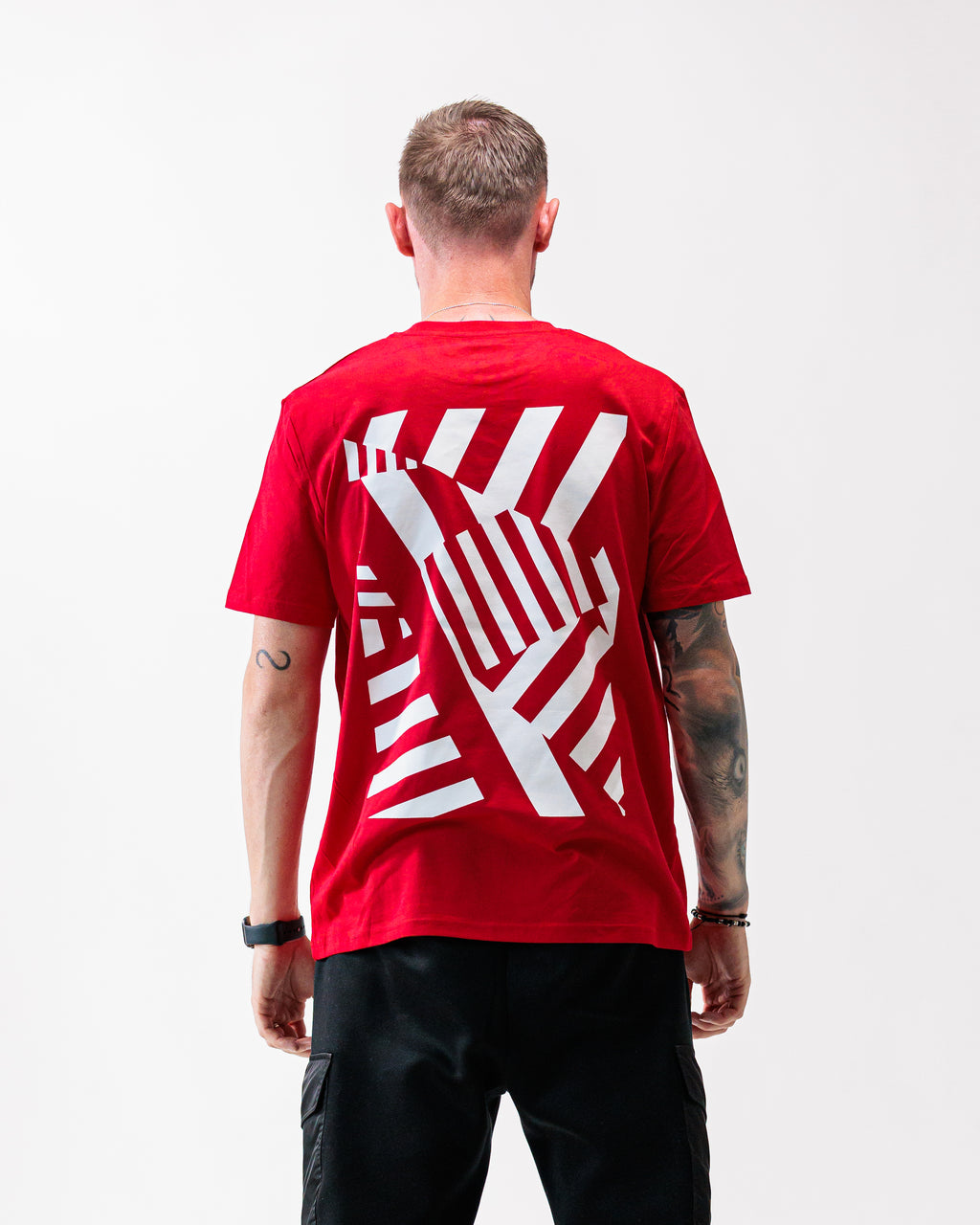 Triko FCZB Monogram Striped Madness červené
