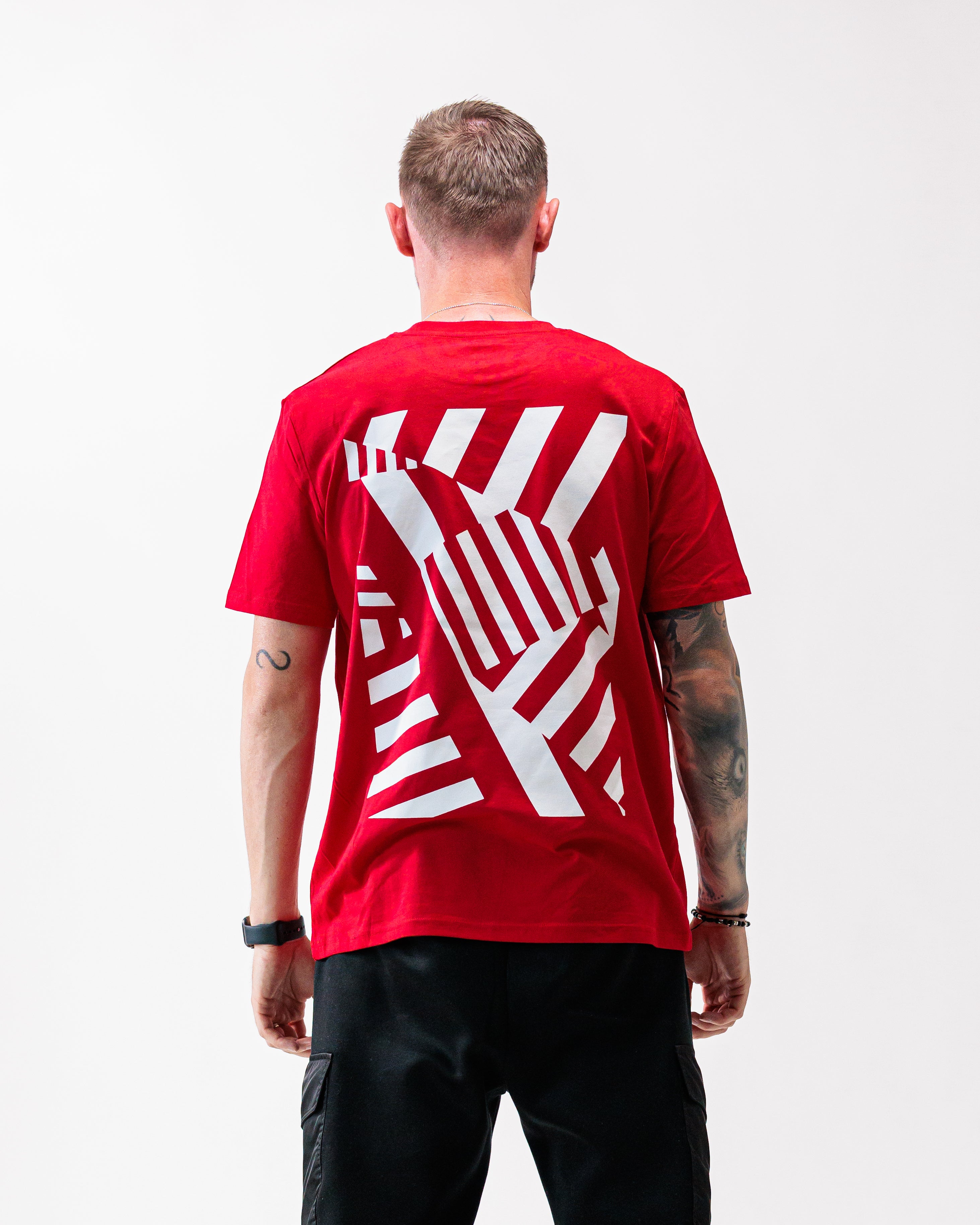 Triko FCZB Monogram Striped Madness červené