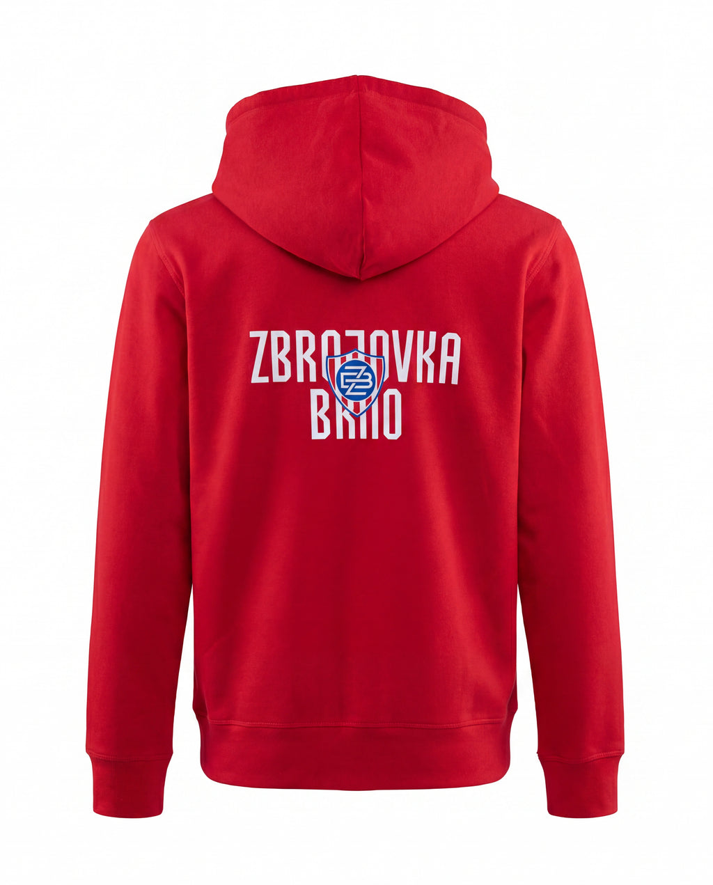 Mikina Zip FCZB Monogram Logo červená