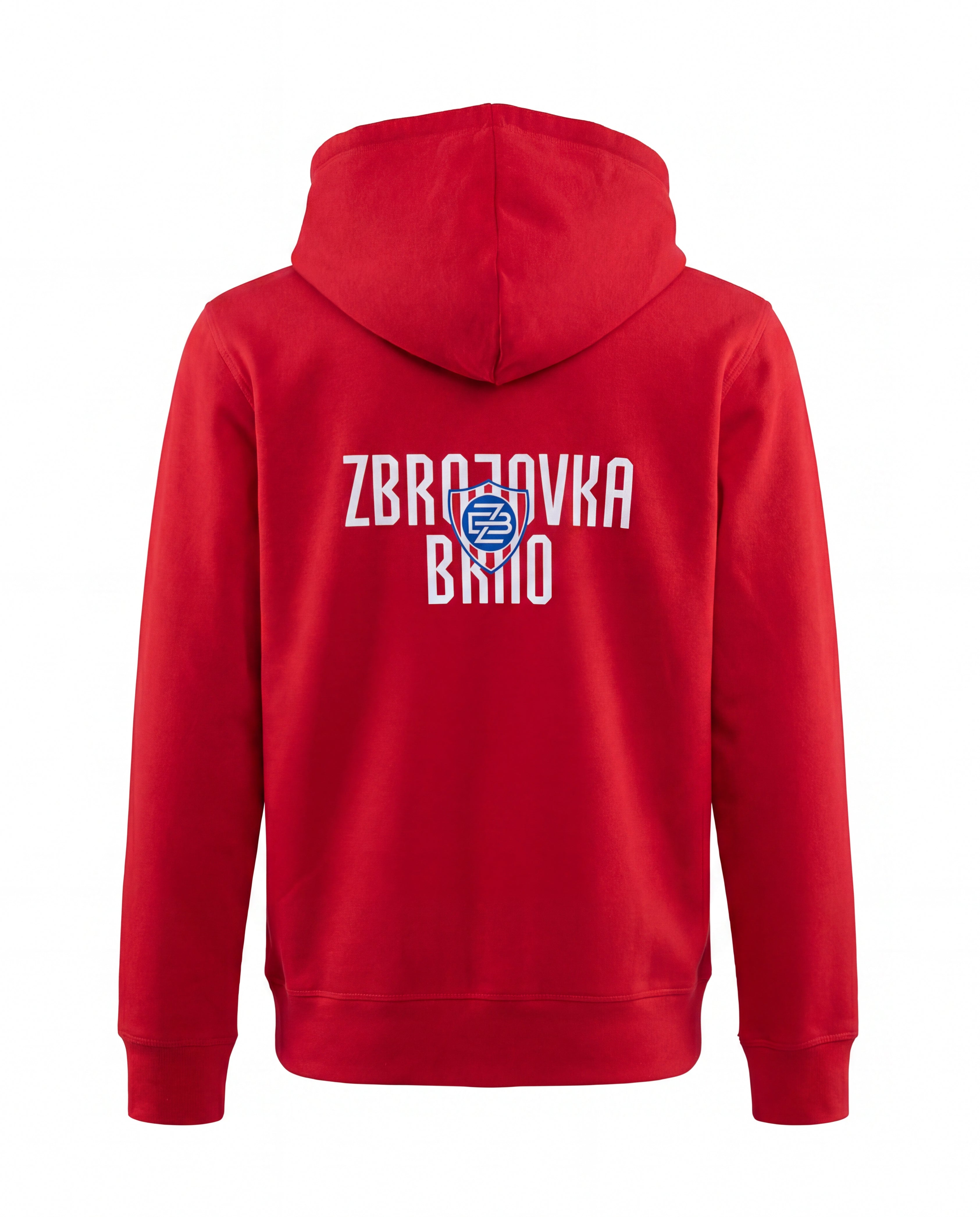 Mikina Zip FCZB Monogram Logo červená