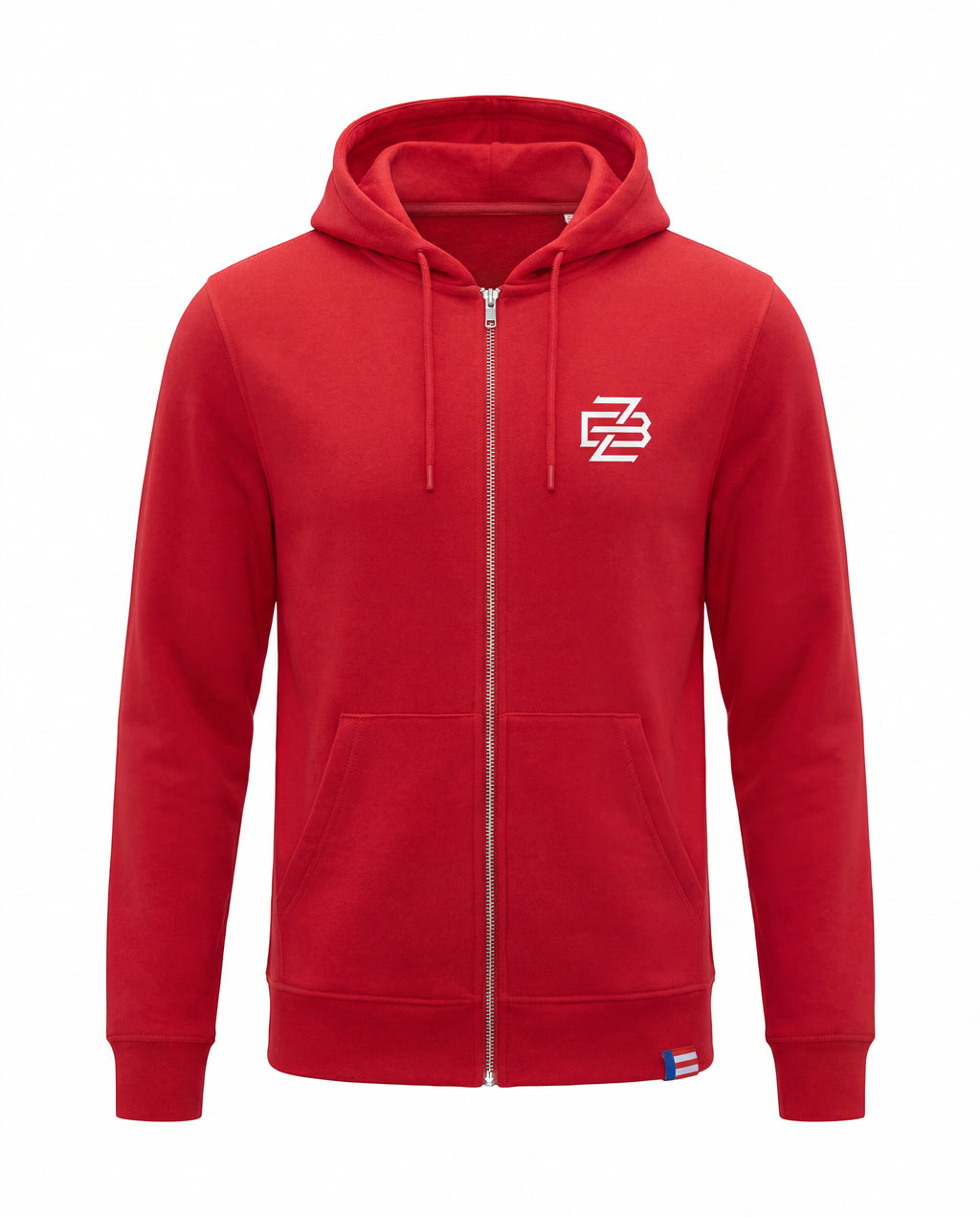 Mikina Zip FCZB Monogram Logo červená