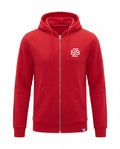 Mikina Zip FCZB Monogram Logo červená