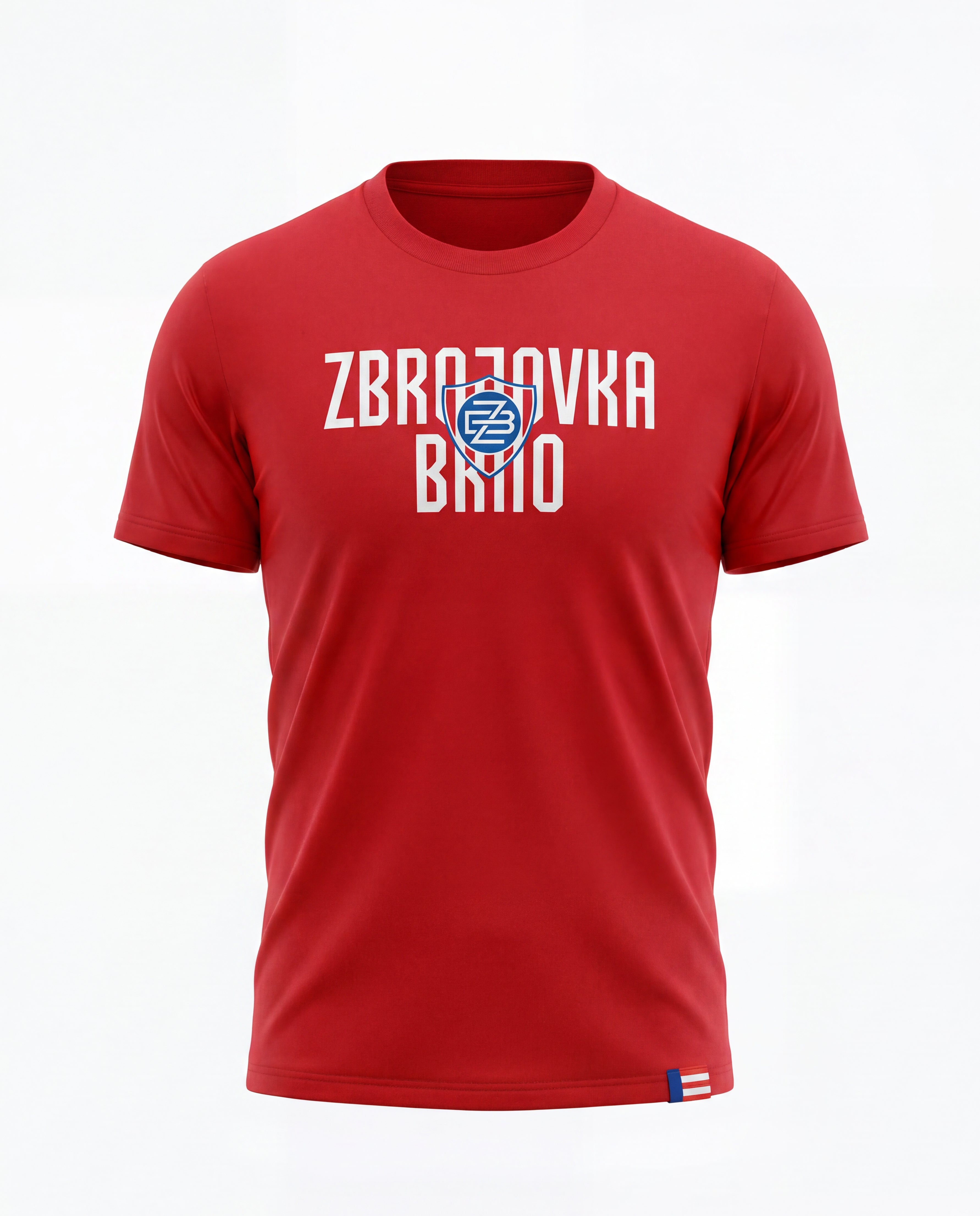 Triko FCZB Zbrojovka logo červené